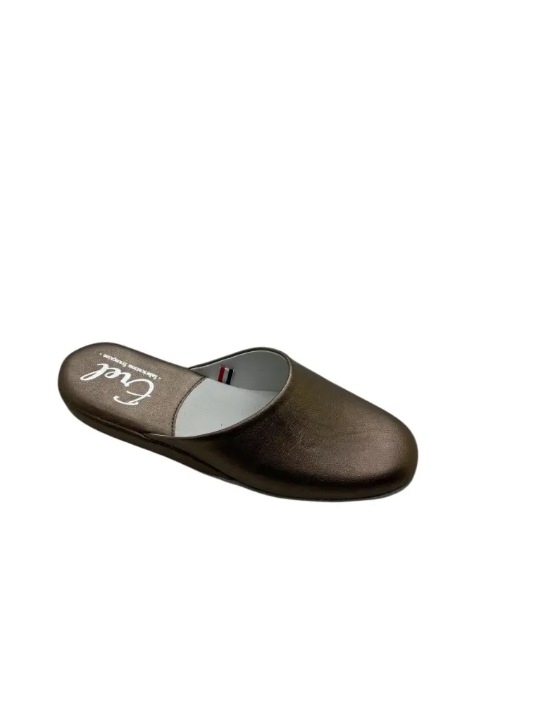 AMELIE Mule cuir métallisé