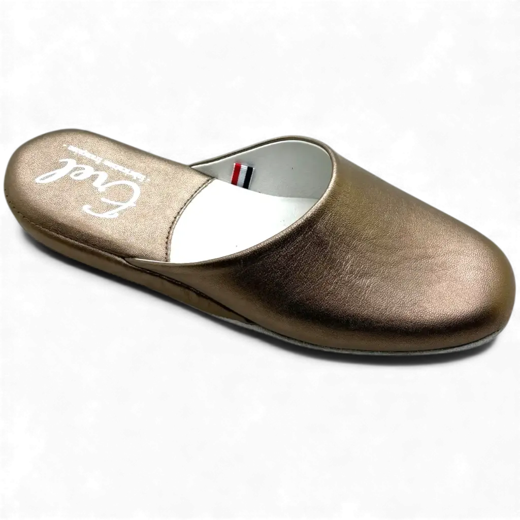 AMELIE Mule cuir métallisé