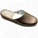 AMELIE Mule cuir métallisé