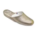 AMBRE Mule cuir métallisé