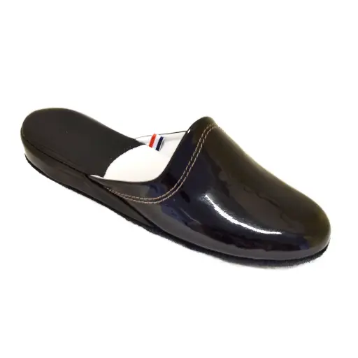 AMANDE Mule cuir vernis