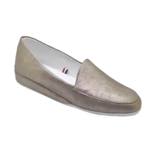 CLAIRE Chaussure d'intérieur cuir magic